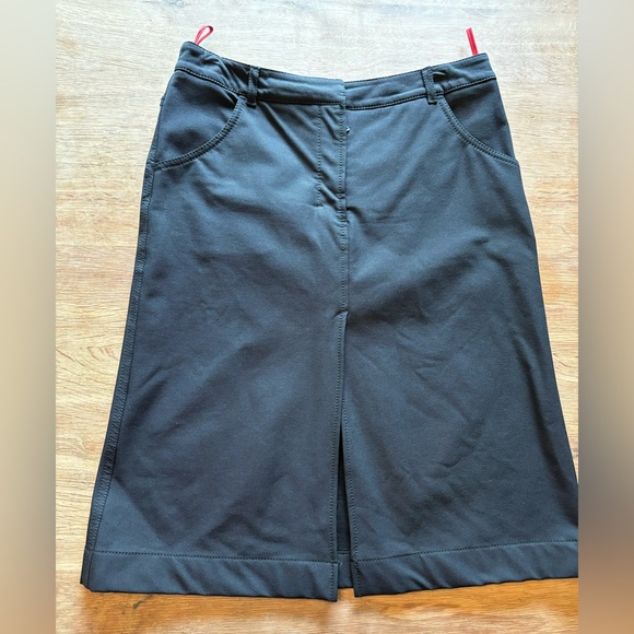 Prada Sport Black Midi Skirt—size 42 - Picture 2 of 9